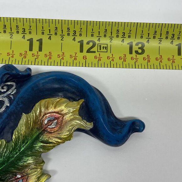 Design Toscano Wall Mask of Venice Peacock 6.5" x 13.5" Mardi Gras - READ - Picture 14 of 14